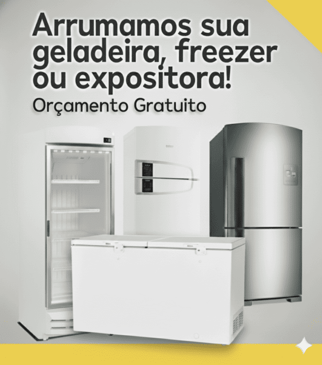 Técnico da Gelatec consertando uma geladeira em São Paulo